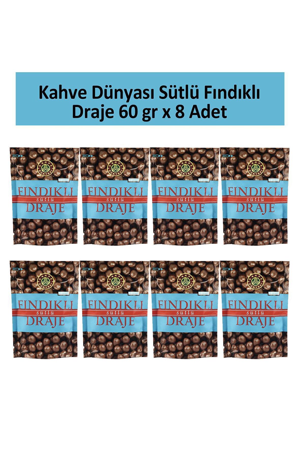 Kahve Dünyası FINDIK DRAJE 60 GR x 8 Adet