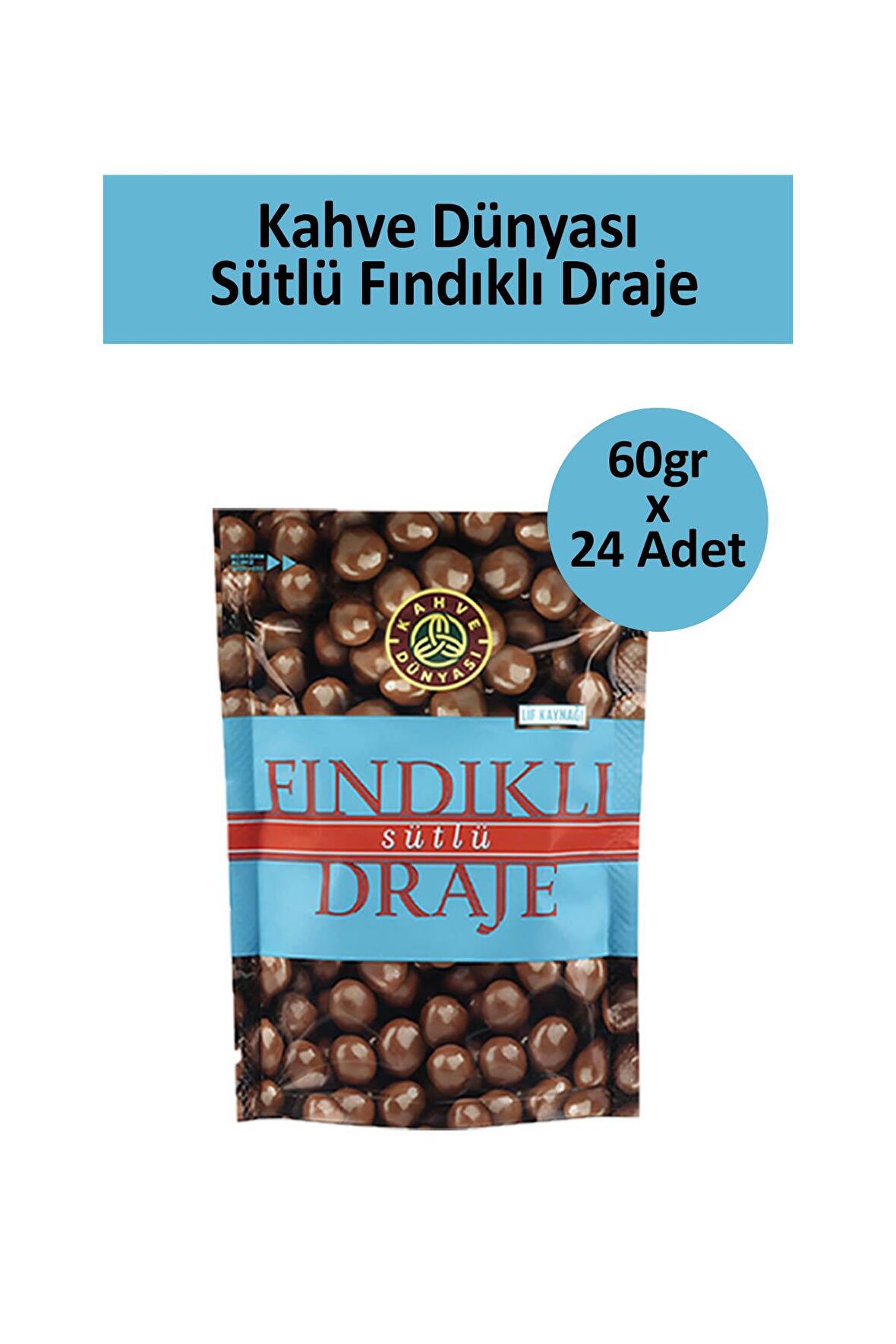 Kahve Dünyası FINDIK DRAJE 60 GR x 24 Adet
