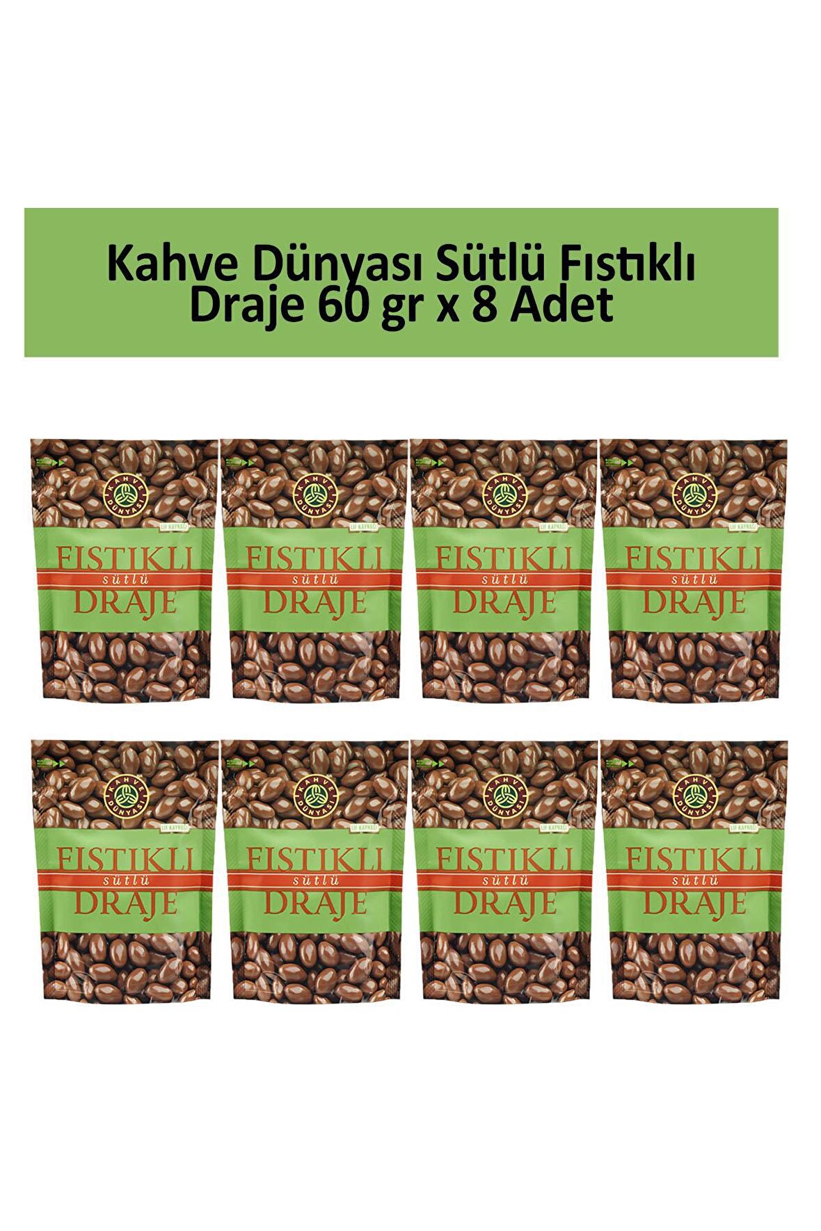Kahve Dünyası ANTEP FISTIK DRAJE 60 GR x 8 Adet