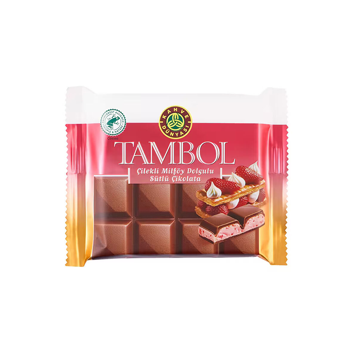Tambol Çilekli Milföy Dolgulu 100 gr