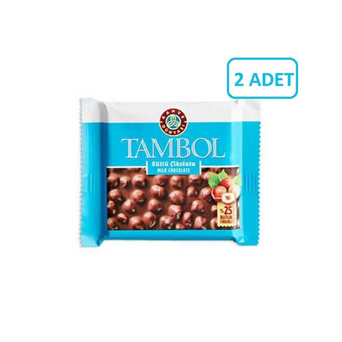 Kahve Dünyası Tambol Tam Fındıklı Sütlü Çikolata 77g (2 ADET)