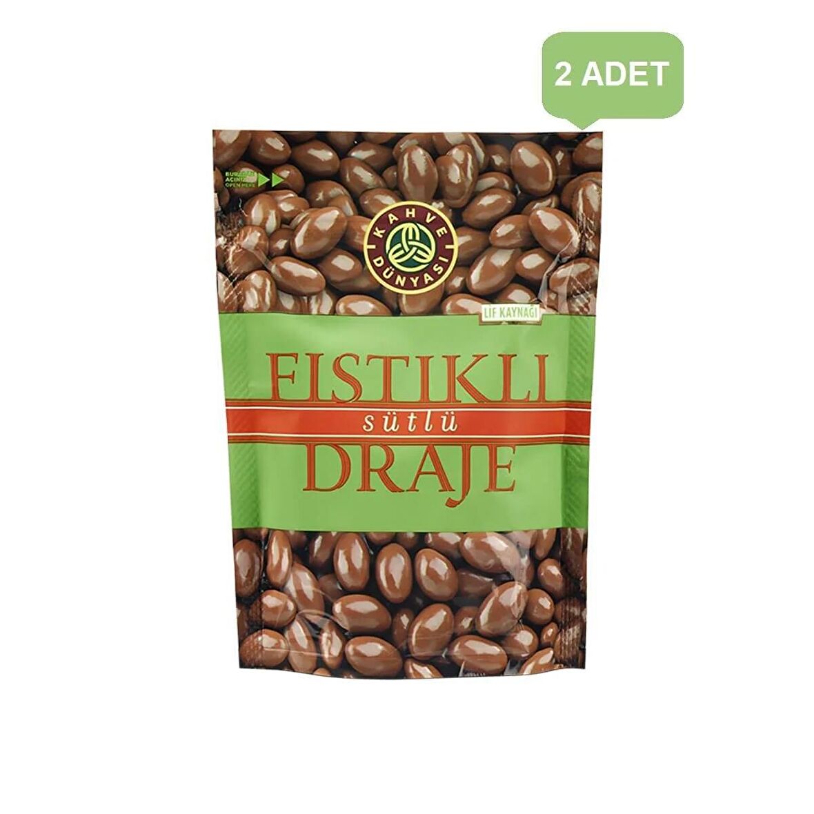 Kahve Dünyası Antep Fıstıklı Sütlü Draje 60 gr (2ADET)