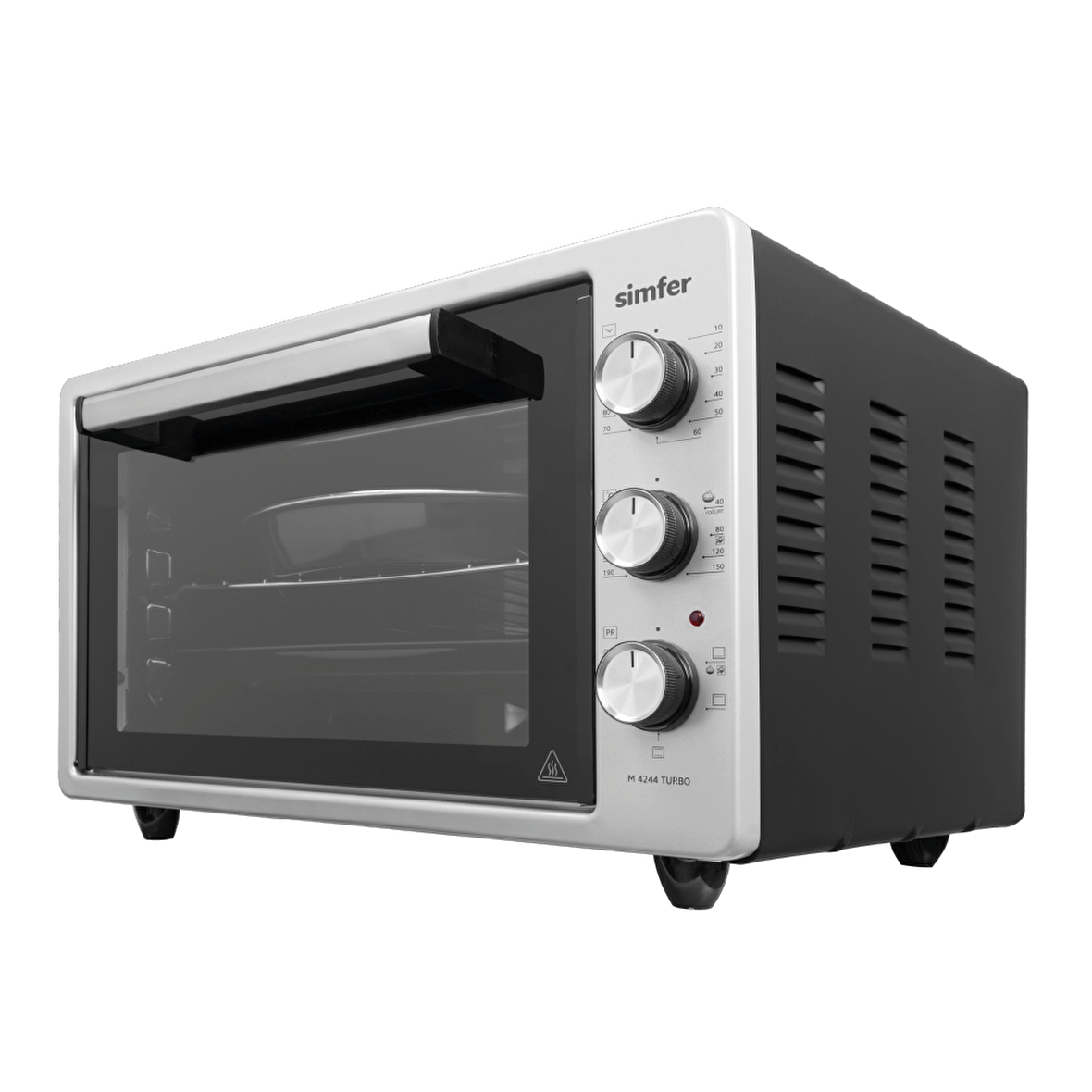 Simfer 4244 42Litre Inox Gri Midi Fırın 6 Fonksiyon Turbo