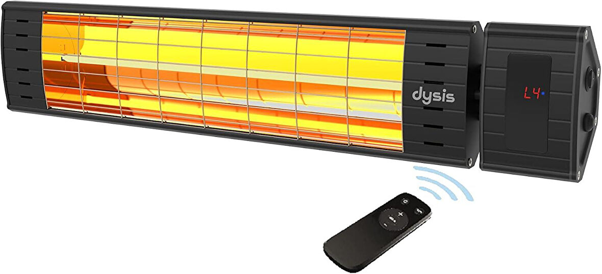 Art Plus Karbon Serisi IP65 Suya-Toza Dayanıklı 2300 W Siyah Uzaktan Kumandalı Dış Mekan Isıtıcı