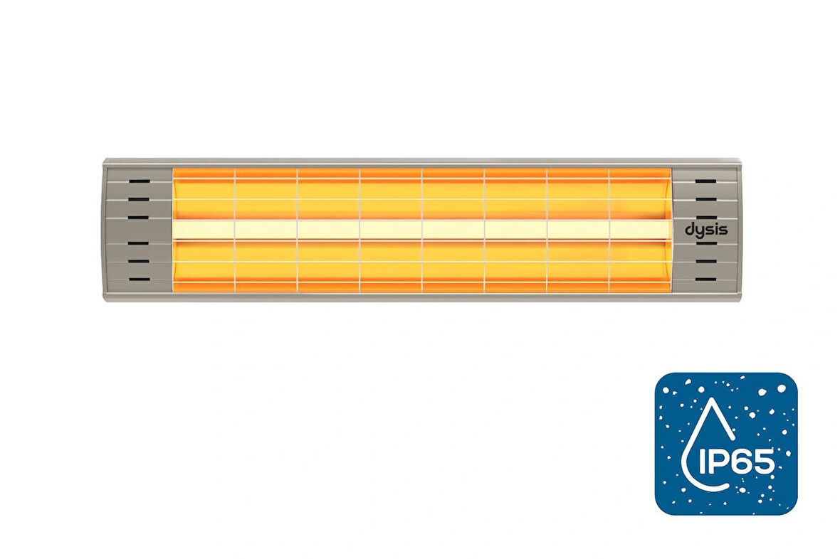 Dysis DH-7486 Art Plus Karbon Serisi IP65 Suya-Toza Dayanıklı 2300 W Bej Dış Mekan Isıtıcı