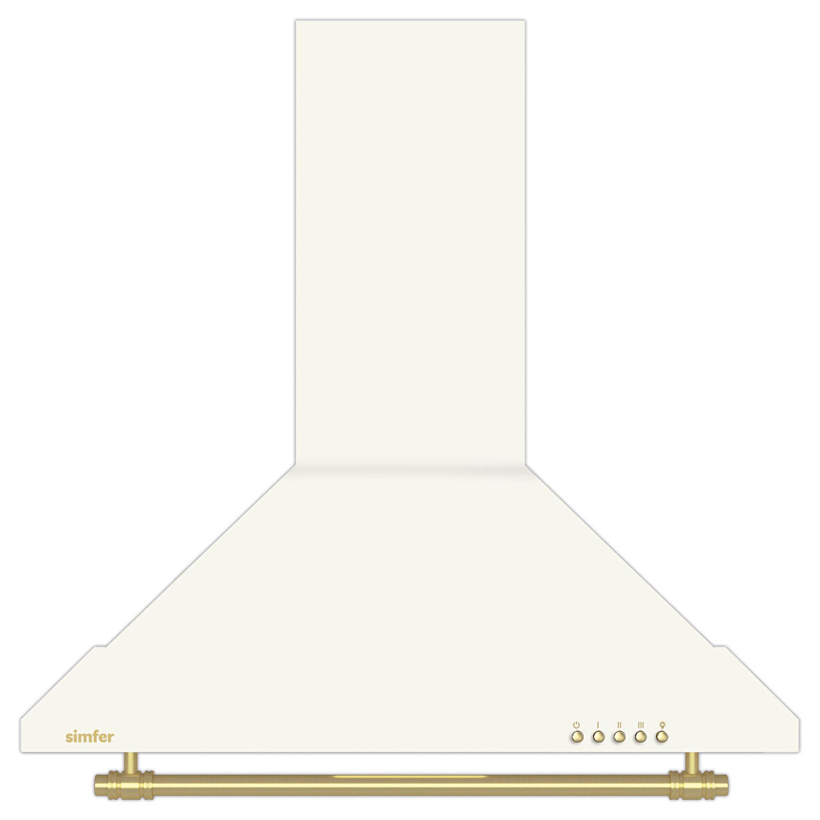 Simfer 8716 60Cm Piramit Retro Bej Davlumbaz (Push Buton,Led