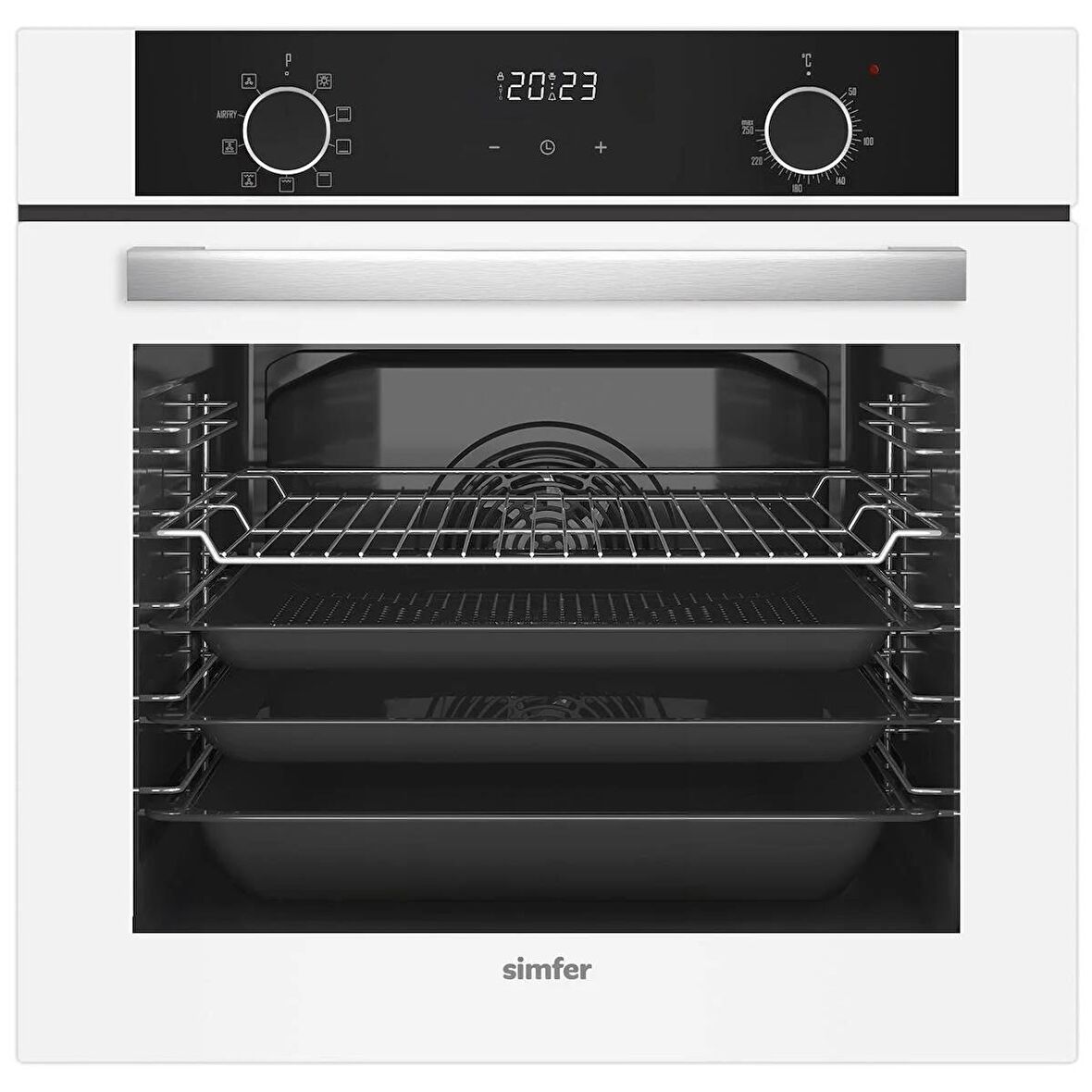 Simfer SB8216 Airfry 10 Programlı Beyaz Cam Ankastre Fırın