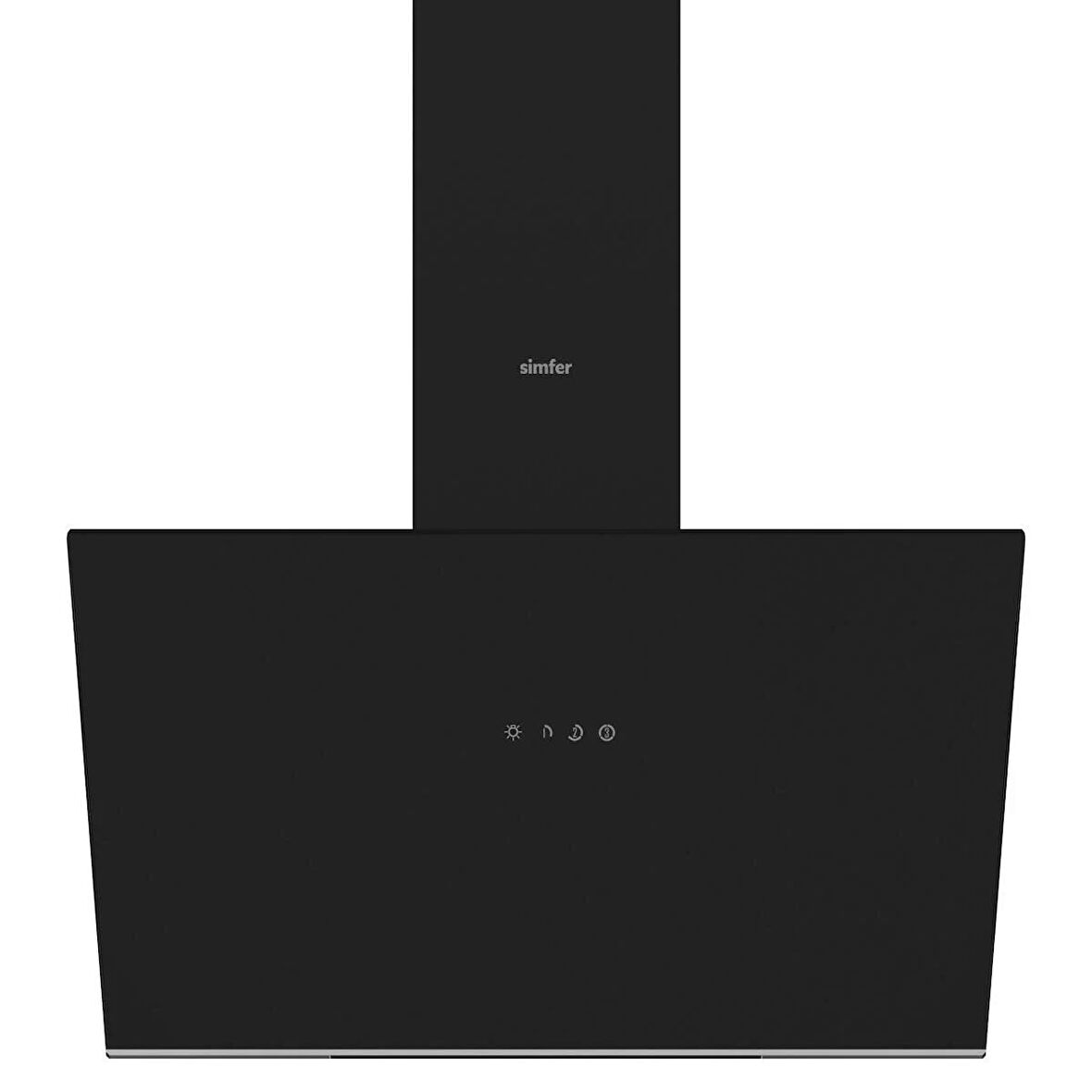Simfer SD8721 60 Cm Siyah Eğimli Cam Davlumbaz