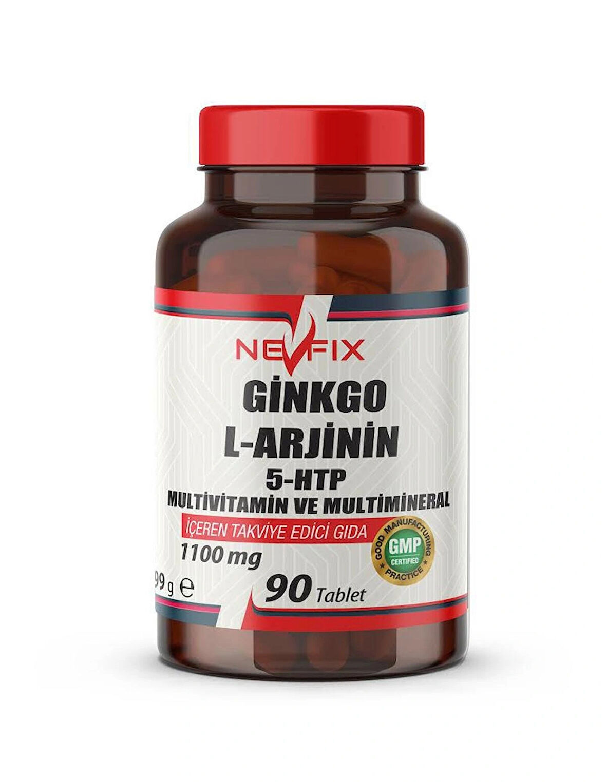 Nevfix Ginkgo L-Arjinin 5 Htp Multivitamin ve Multimineral