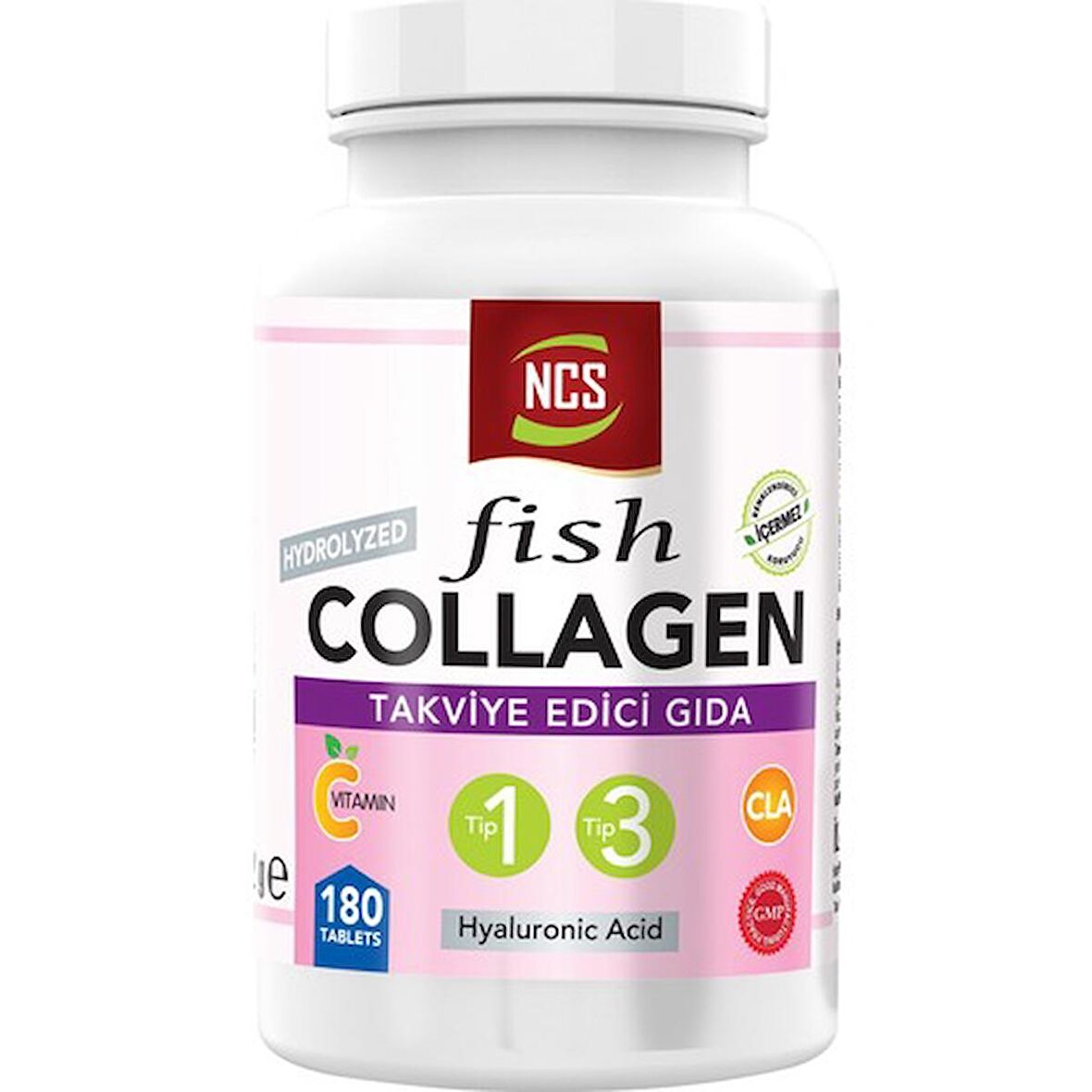 Ncs Type 1-3 Balık Collagen Cla Biotin 180 Tablet 