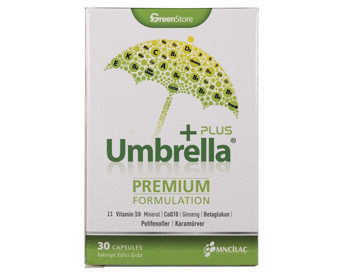 Umbrella Plus Multivitamin 30 Kapsül 8699273574794