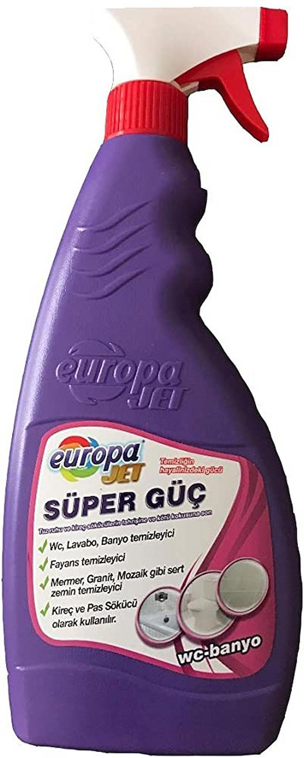 Europa Jet Süper Güç 500 ml * Wc-Lavobo-Fayans-Mermer-Mozaik Kireç&Pas