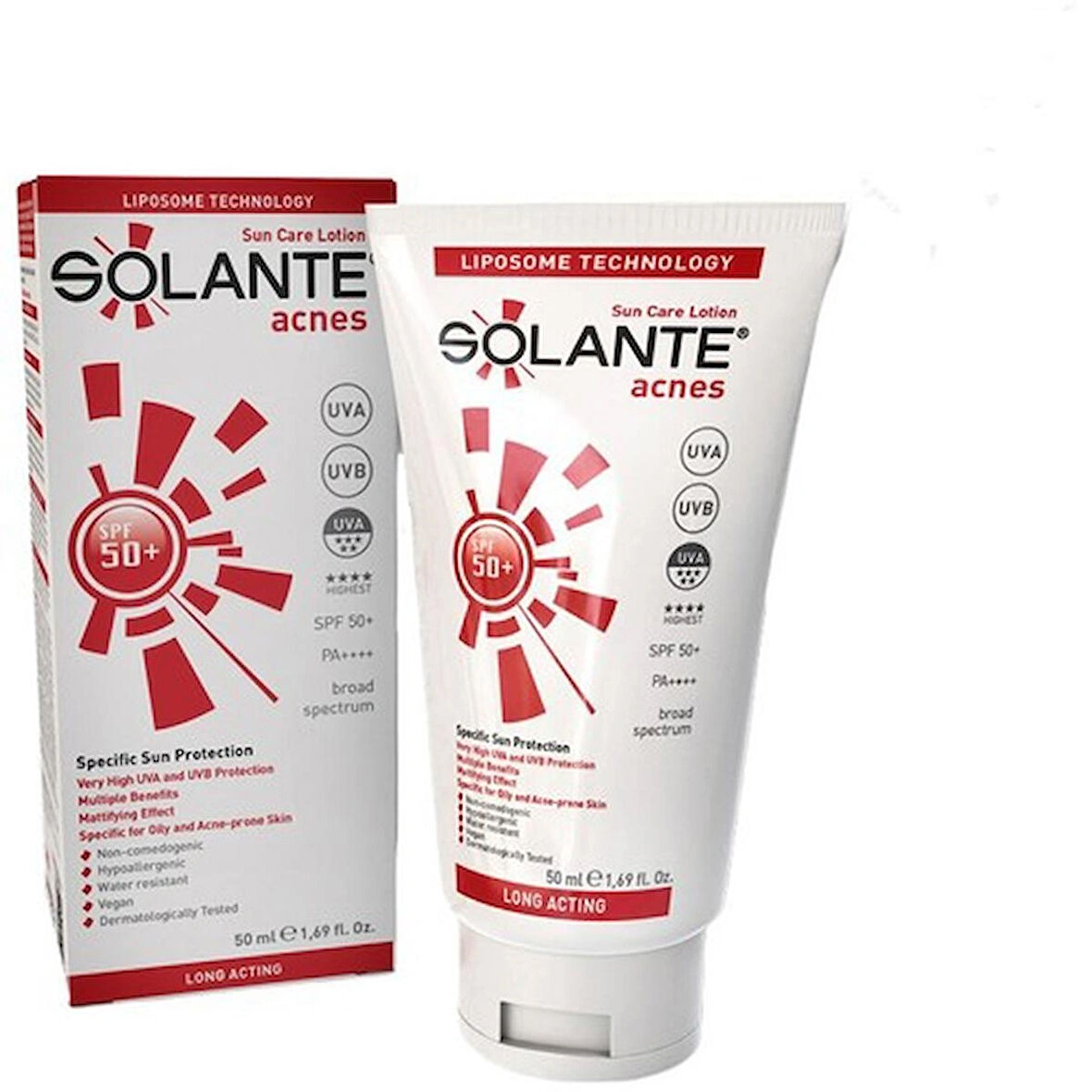 Solante Acnes Losyon SPF50+ 50 ml