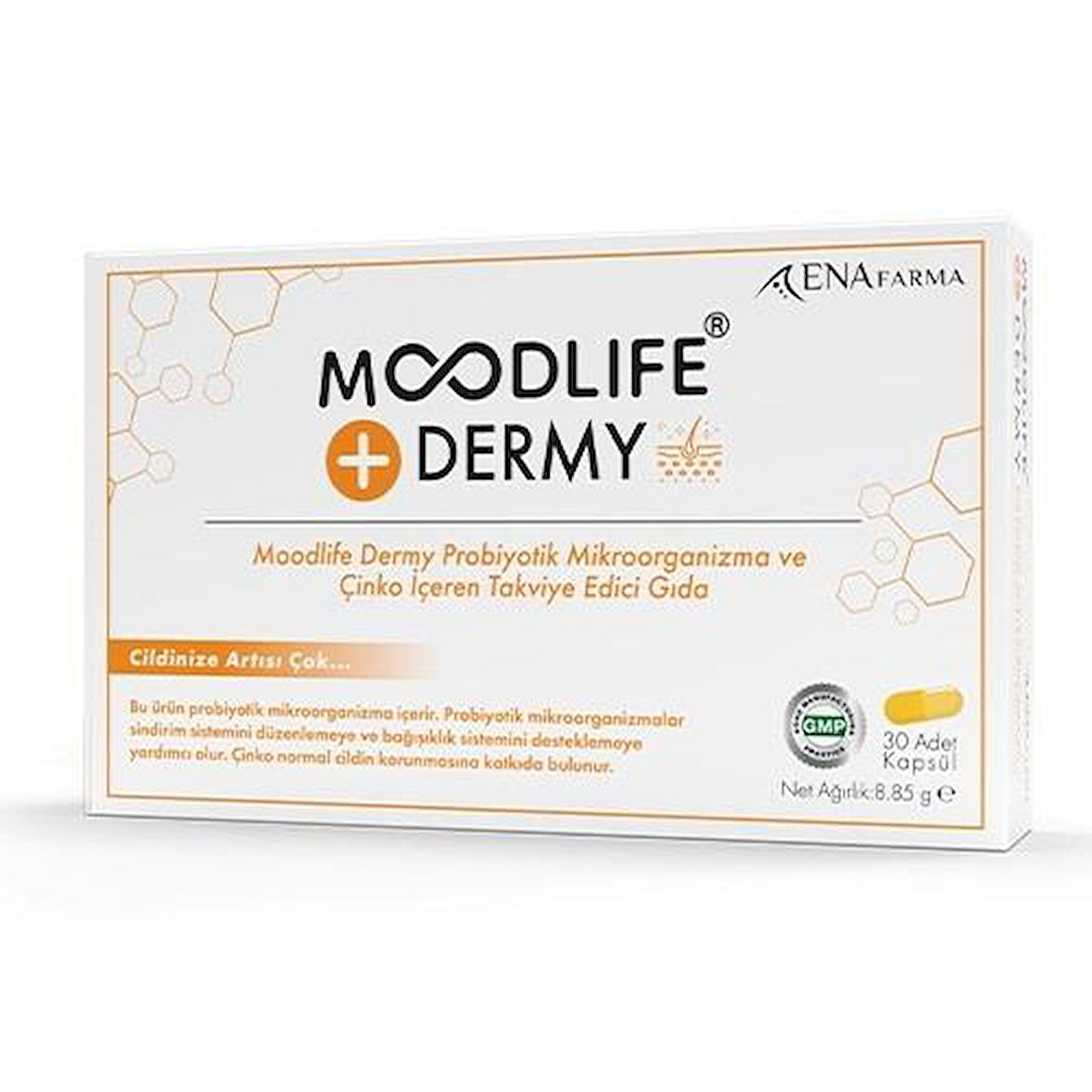 Moodlife Dermy Probiyotik D Vitamin 30 Kapsül