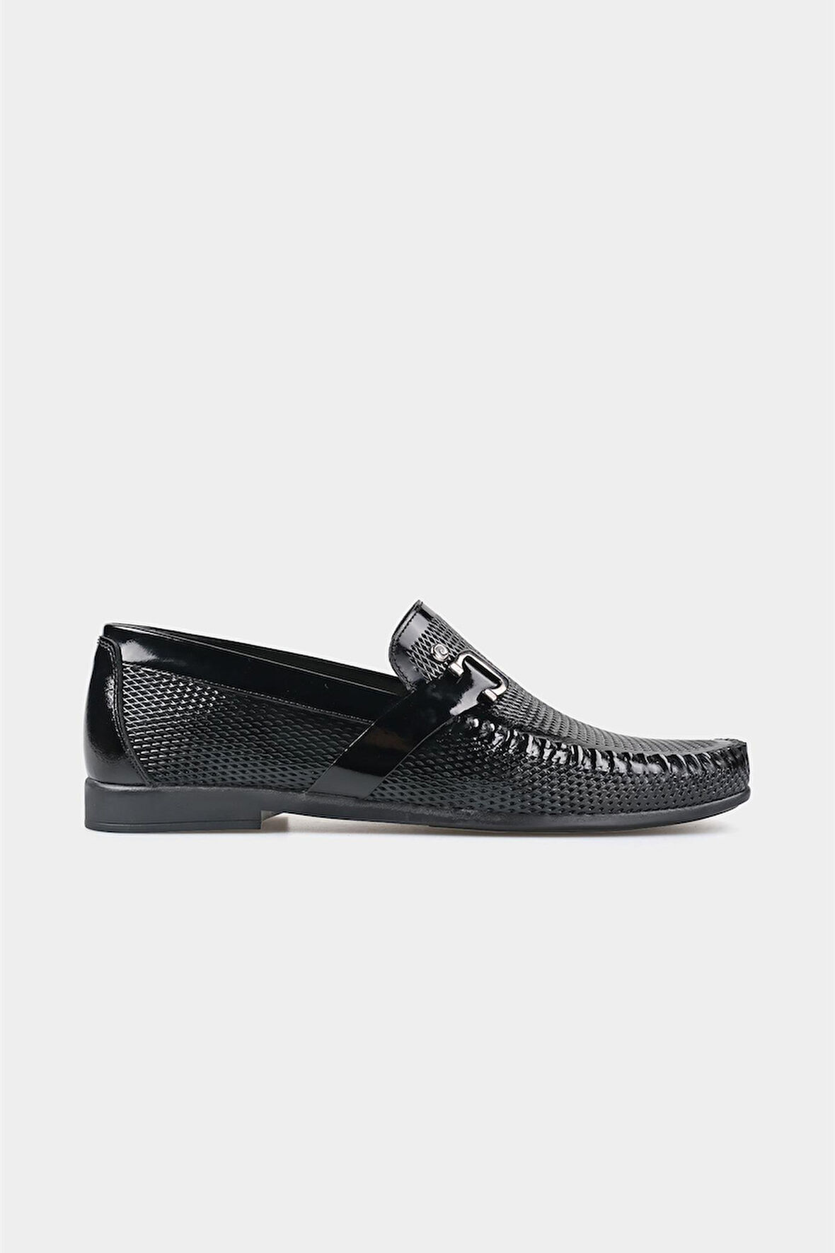 Erkek LOAFER Klasik Ayakkabı-2598-Siyah Rugan | 42