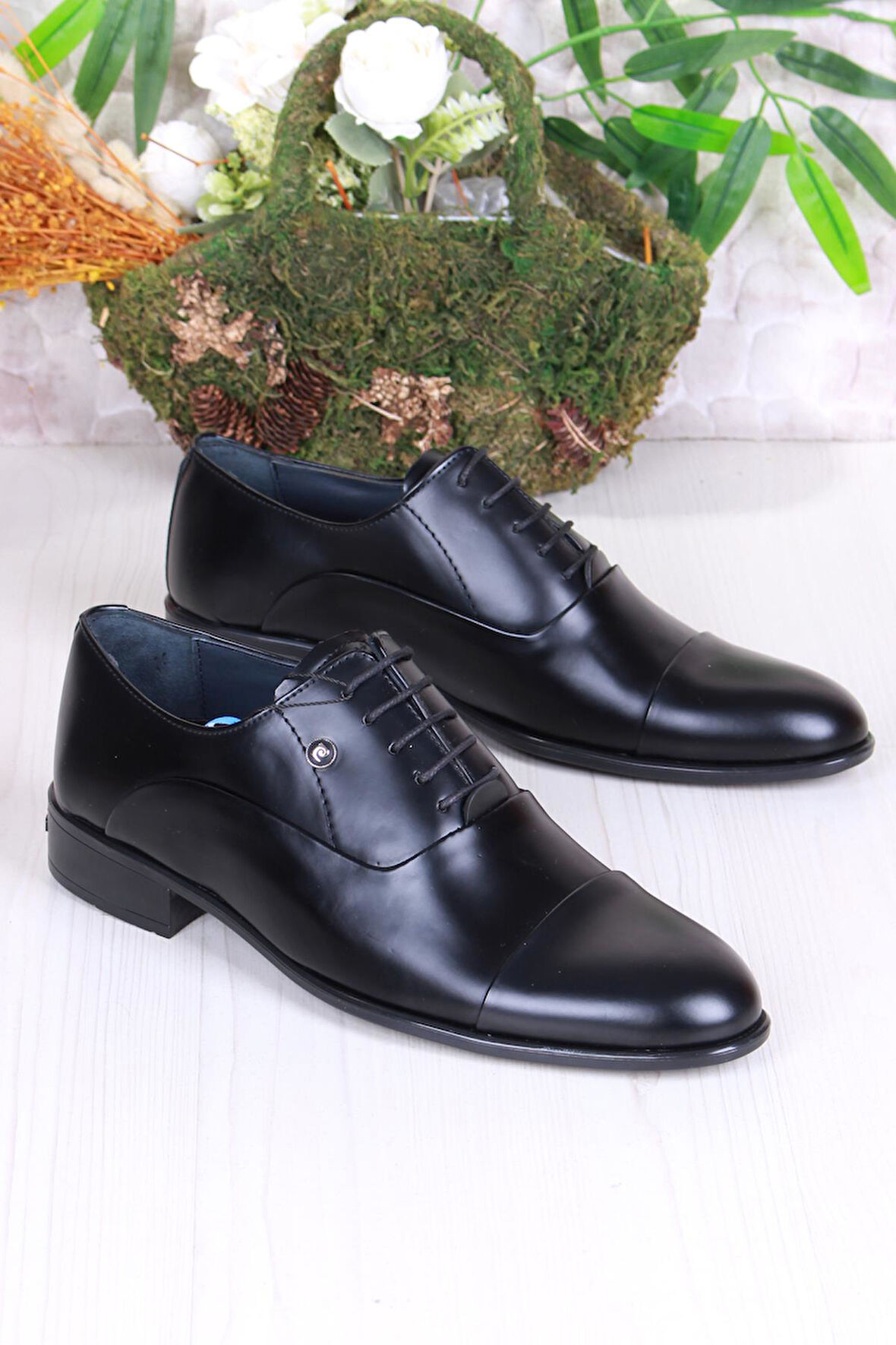 Pierre Cardin 7018 Siyah Açma Damat Ayakkabısı Takım Ayakkabısı Erkek Klasik Ayakkabı