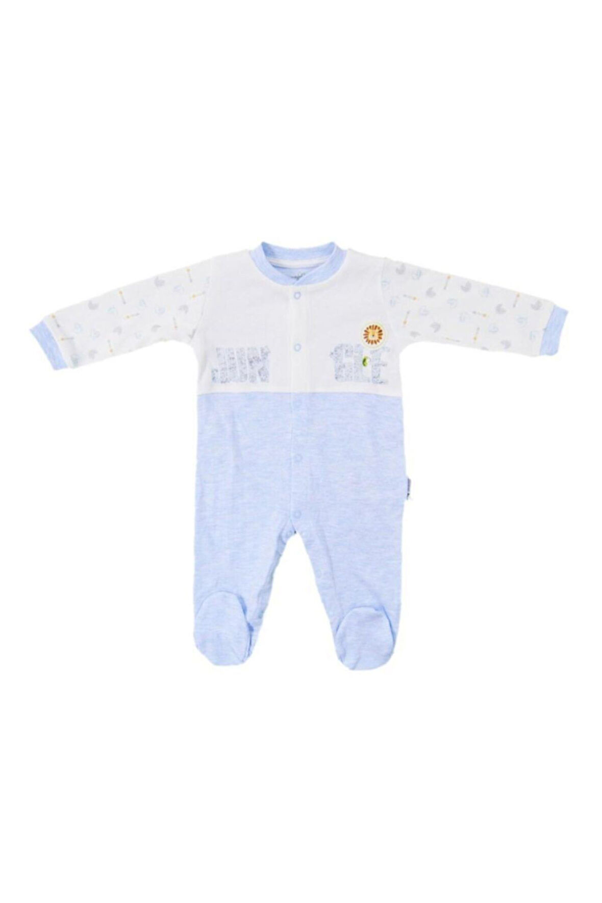 Kız Bebek Gri Jungle Patikli Tulum 3015