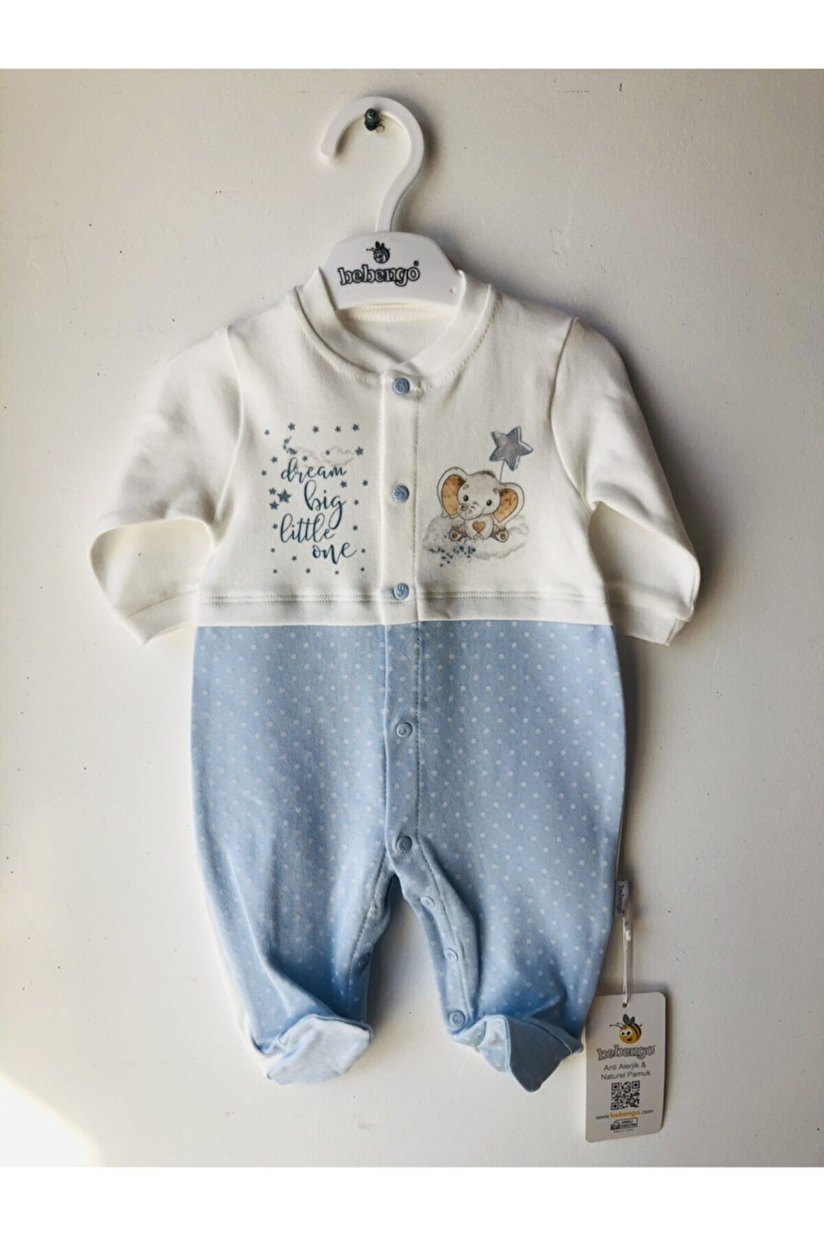 Te3071 Bebek Filli Patikli Tulum Mavi