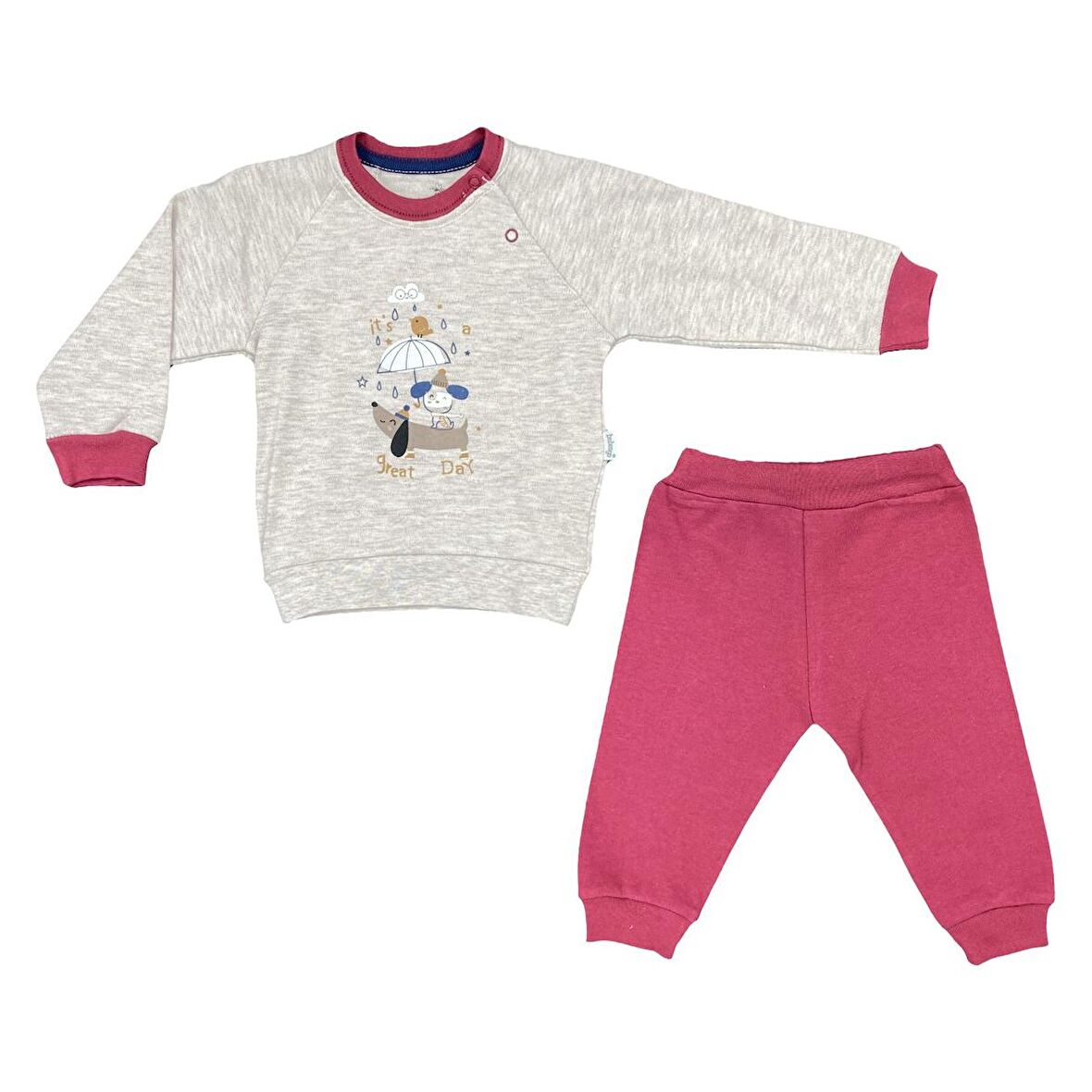 Bebengo Köpekli Patiksiz 2'li Bebek Takımı TKE5072