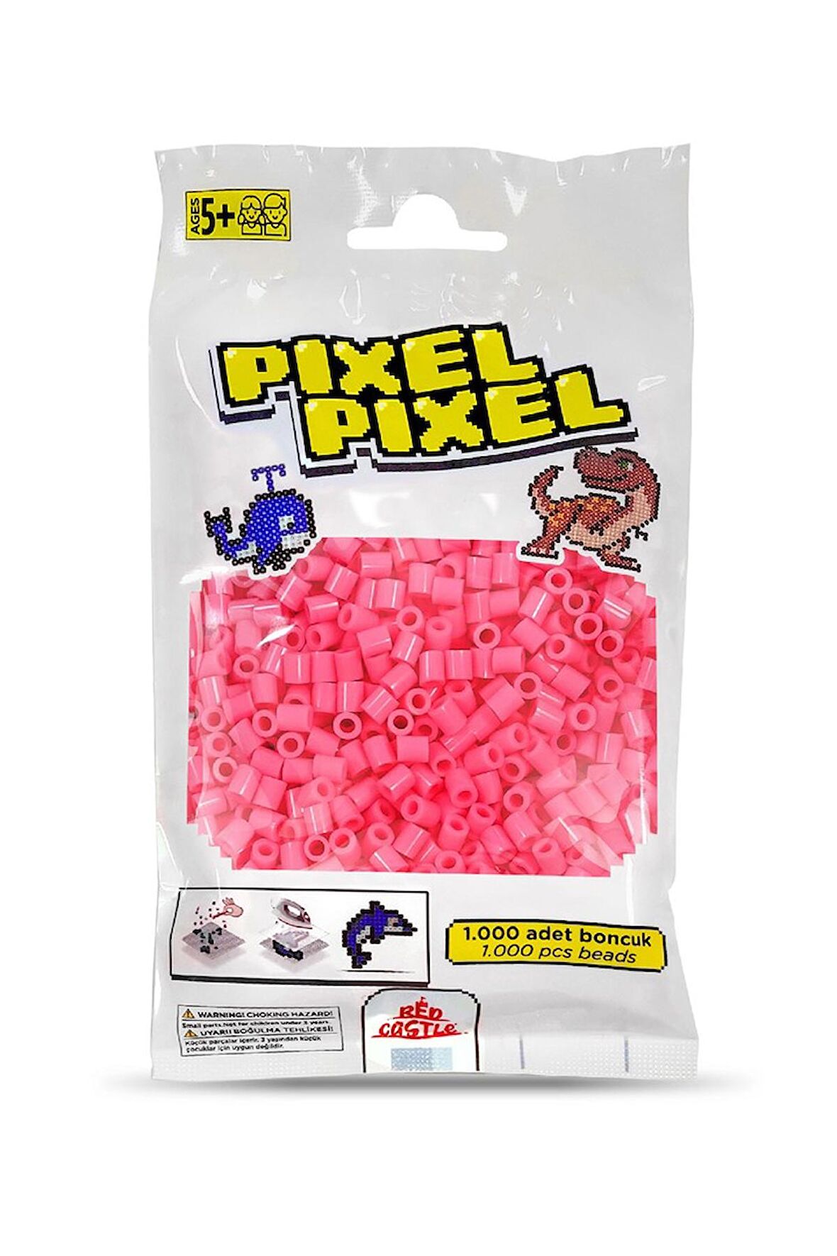 1000 Adet Midi Boncuk Koyu Pembe-Pixel Pixel PPB-1000-22