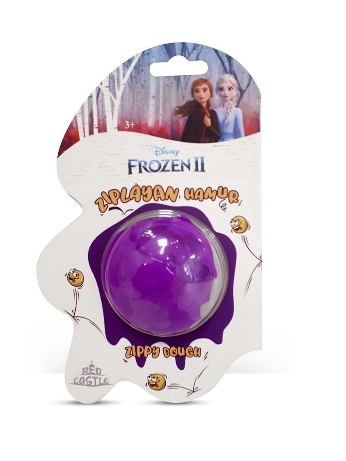 Disney Frozen Karlar Ülkesi Zıplayan Hamur 30 g Mor-Red Castle ZDB-31