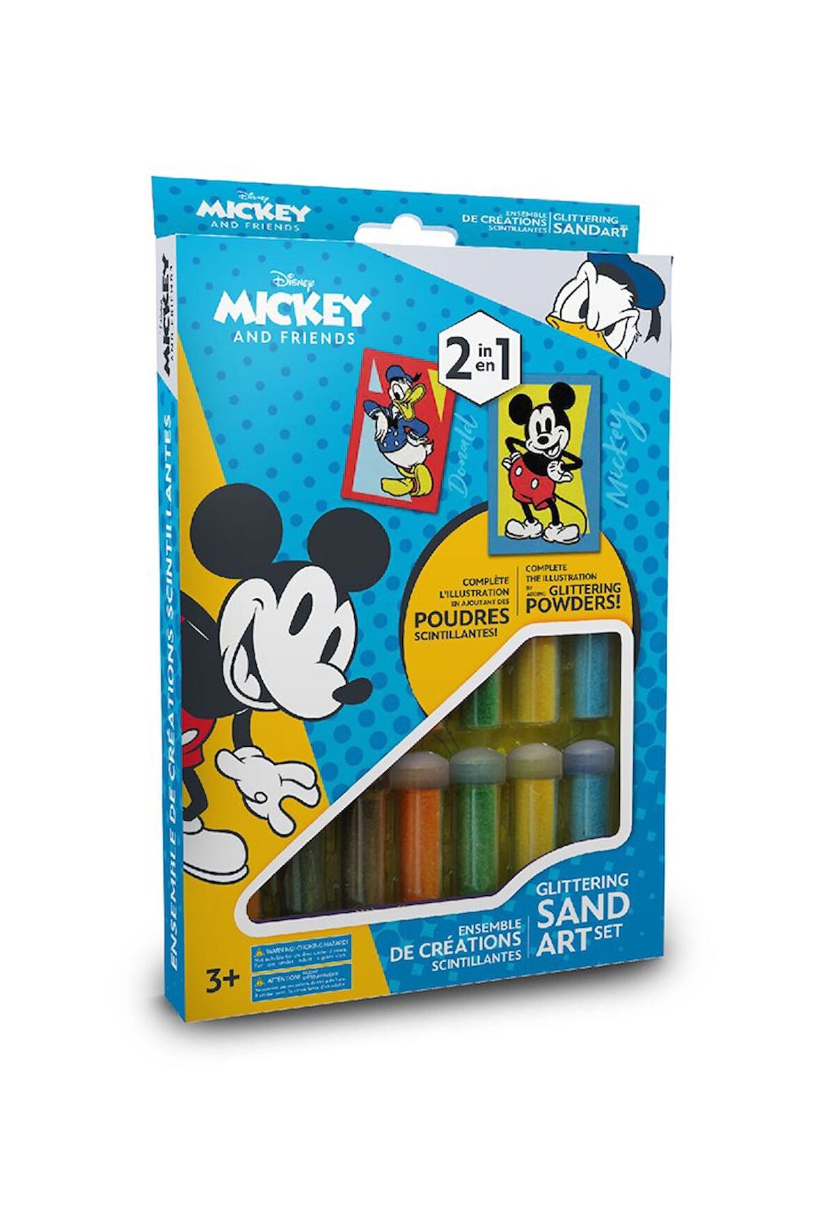 Disney Mickey Mouse Eğitici ve Eğlenceli Kum Boyama Seti-Red Castle DS-01