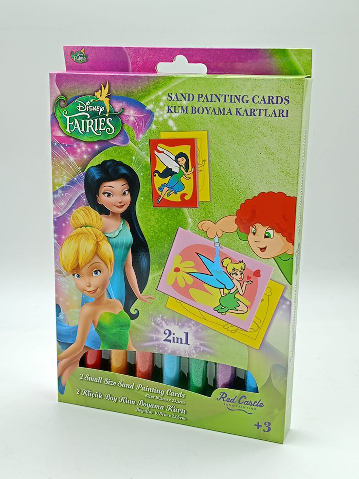 Disney Fairies 2 Periler Tinkerbell&Silvermist Eğitici ve Eğlenceli Kum Boyama Seti-Red Castle DS-12