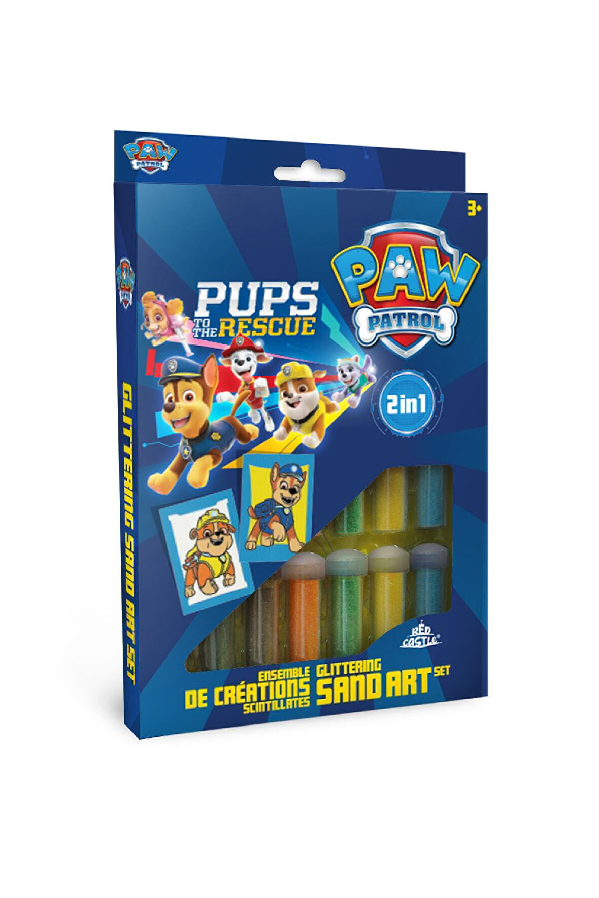 Eğitici Ve Eğlenceli Paw Patrol Rubble&chase Kum Boyama Etkinlik Ve Aktivite Seti- Dsa-01