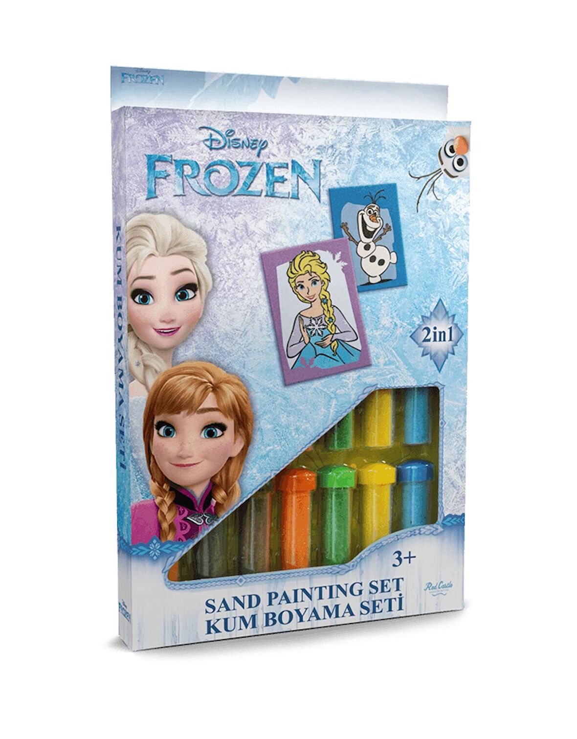 Eğitici ve Eğlenceli Kum Boyama Seti-Disney Frozen Karlar Ülkesi Elsa & Olaf DS-16