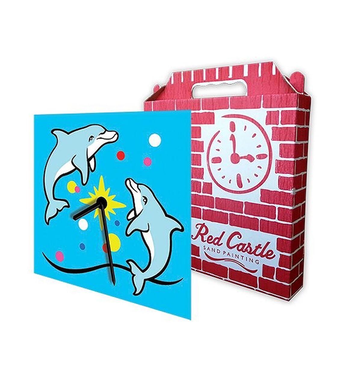 Yunuslar Saat (Clock) Kum Boyama Seti-Red Castle S-0011