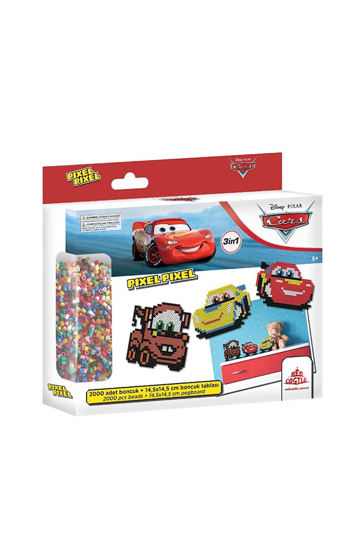 Pixel Pixel Boncuk Aktivite ve Oyuncak Seti-Disney Cars 2000 Boncuk BB29-02