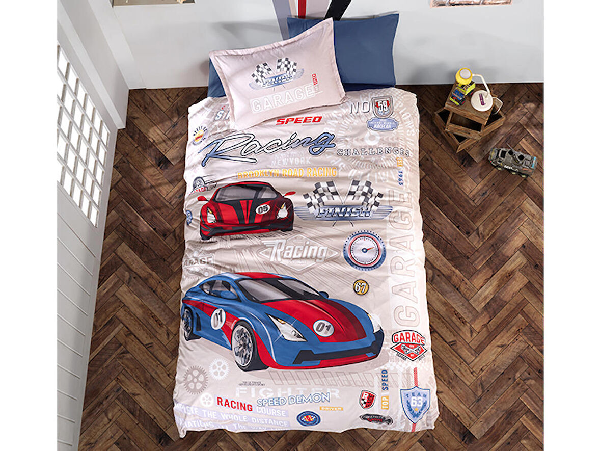CLASY RANFORCE TEK KİŞİLİK NEVRESİM TAKIMI-GARAGE 8699297000056