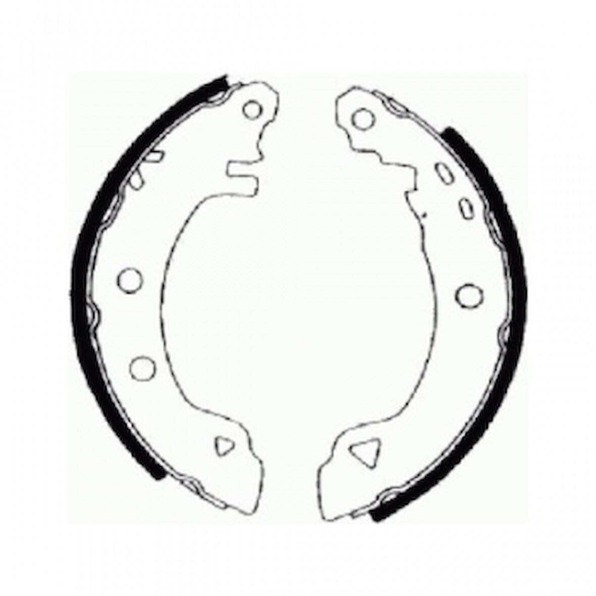 Fiat Arka Fren Balatası Pabuc R19 Expres Brava Bravo Marea - Braxıs Ac0016