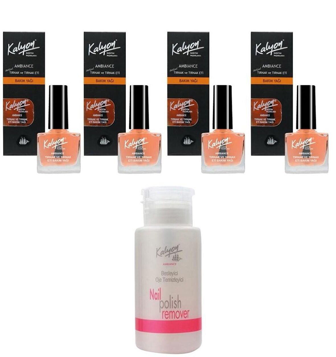 Kalyon Bakım Yağı 4 Adet+Pompalı Aseton 200Ml