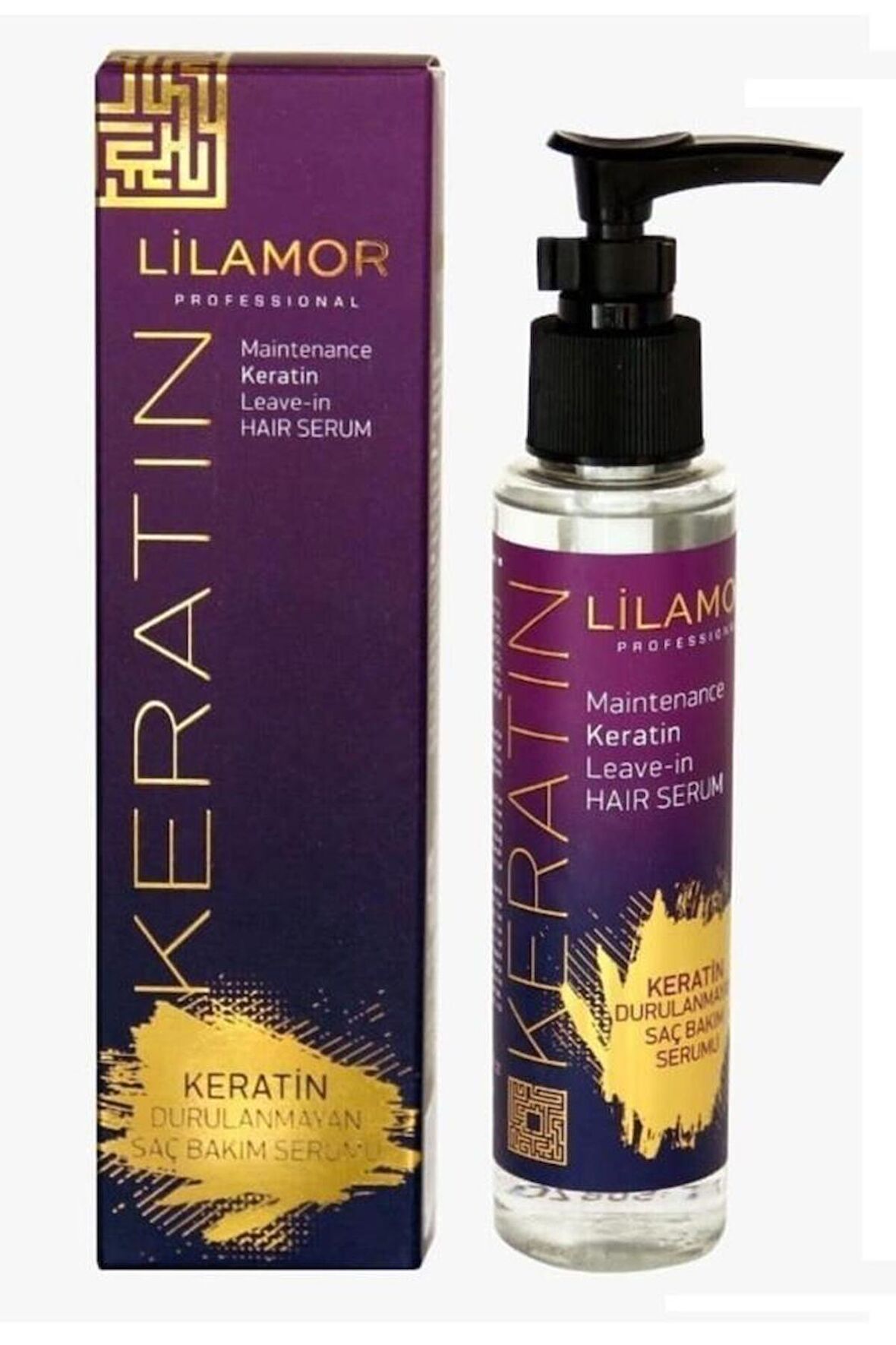 Lilamor Keratin Durulanmayan Saç Bakım Serumu 125 ml