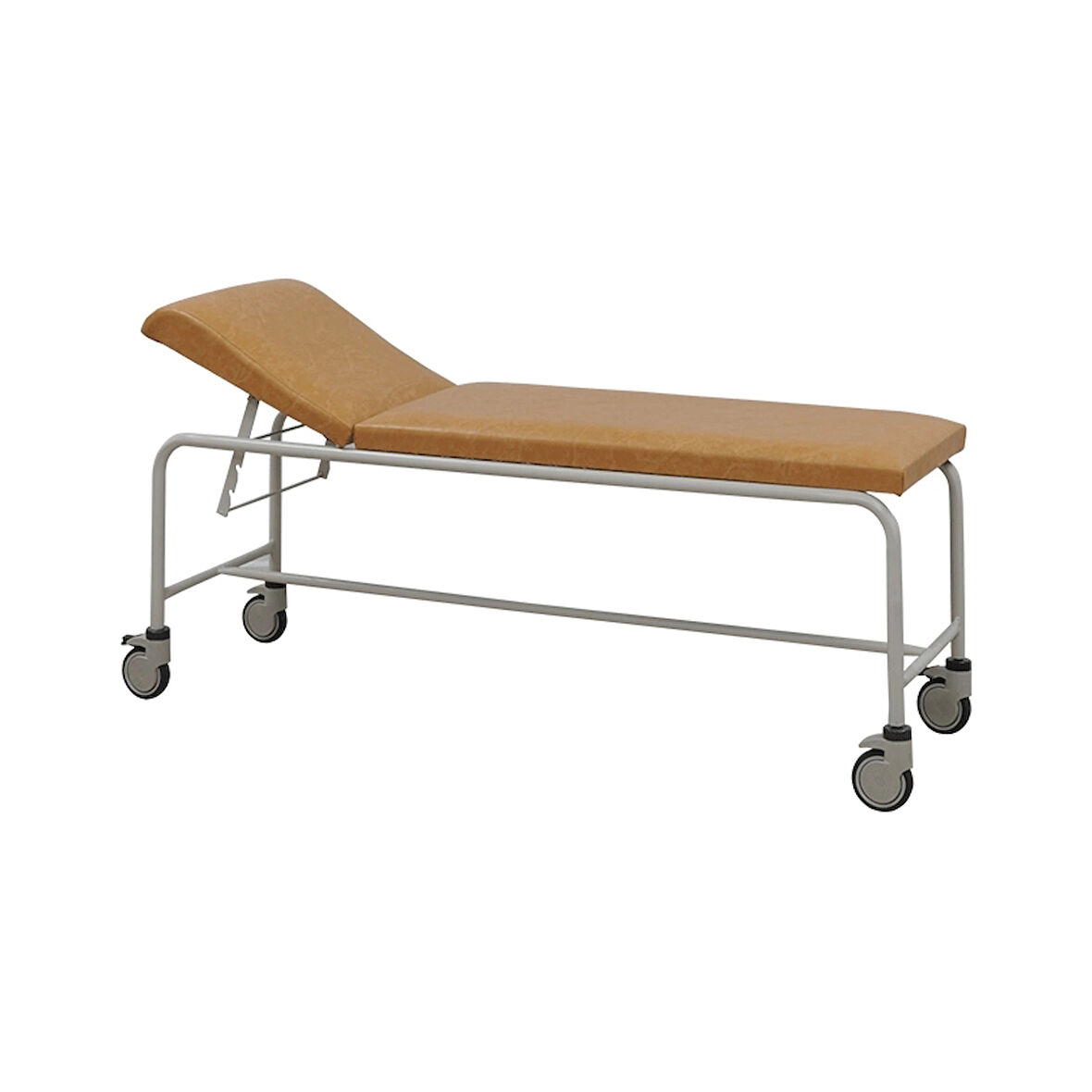 Muayene Masası | Tekerlekli, 4 Kademeli Baş Ayarlı, Antibakteriyel Döşemeli E-202/C