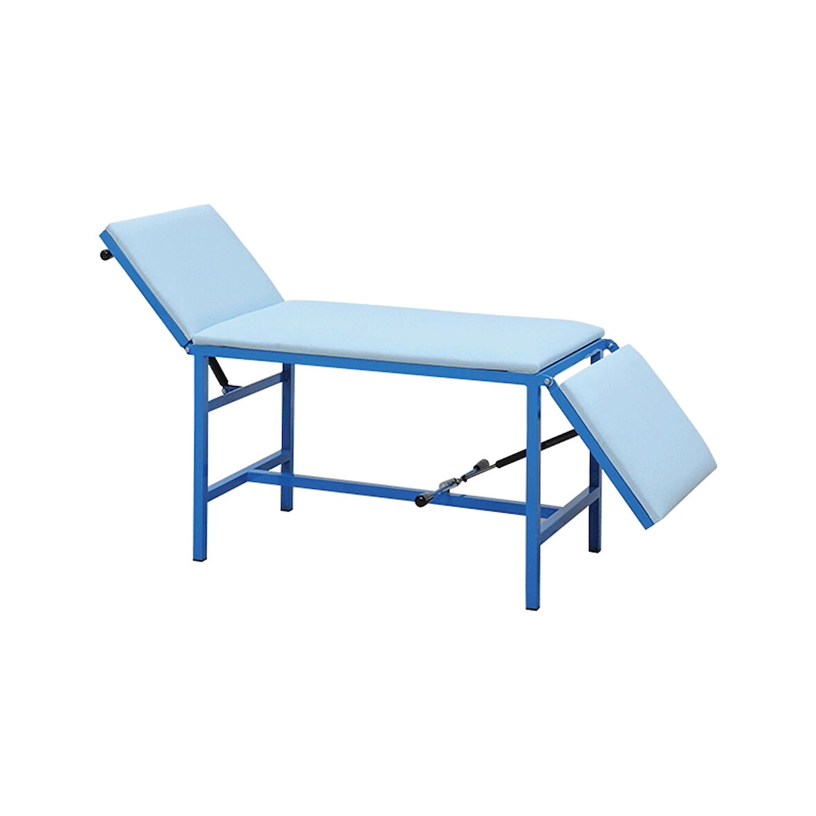 Muayene Masası | Gazlı Pistonlu Baş ve Ayak Hareketli, Antibakteriyel Döşemeli, Sabit Ayaklı E-203