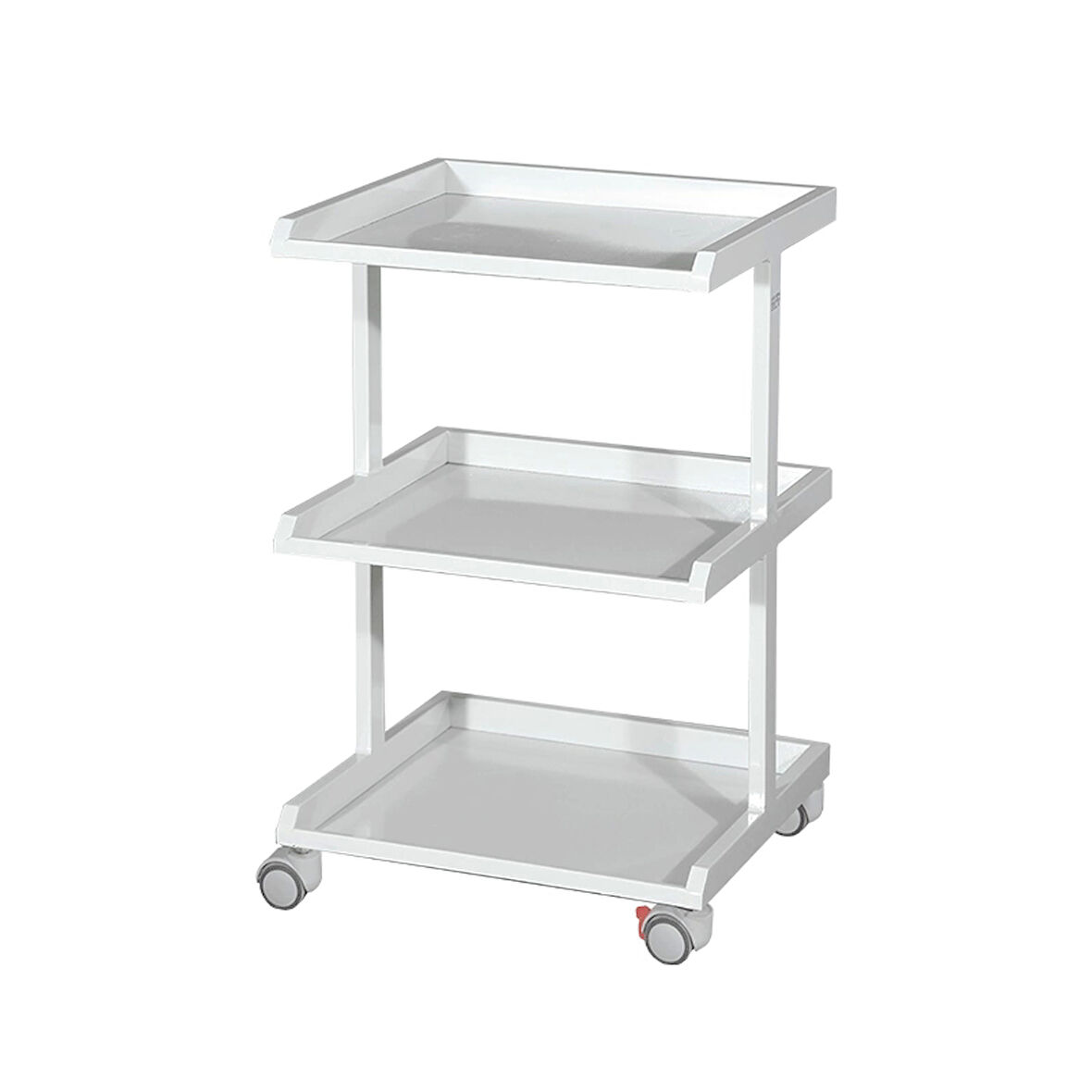Cihaz Arabası | Antibakteriyel Boyalı, Üç Katlı, Antistatik Tekerlekli E-230/A