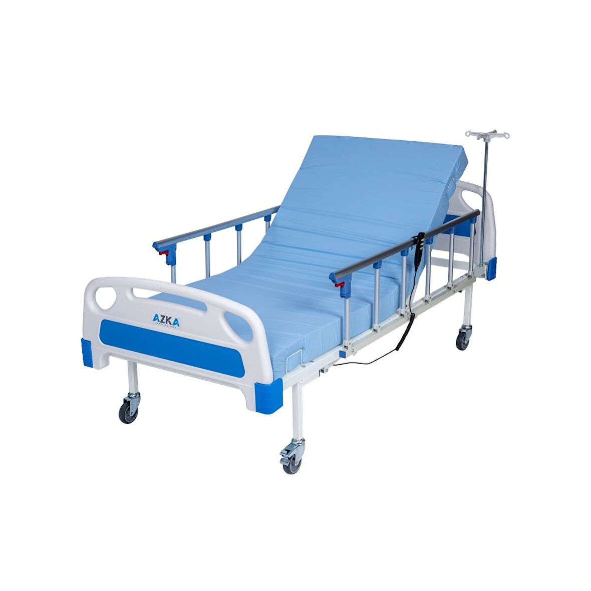 Azka Dual Motorlu Alümi̇nyum Korkuluklu Ekonomi̇k Hasta Karyolası DE03