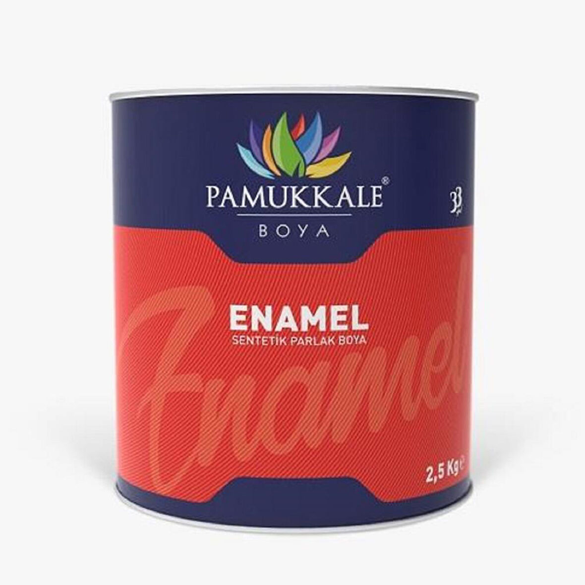 Pamukkale Enamel Sentetik Parlak Boya 2.5 Kg Bayrak Kırmızı