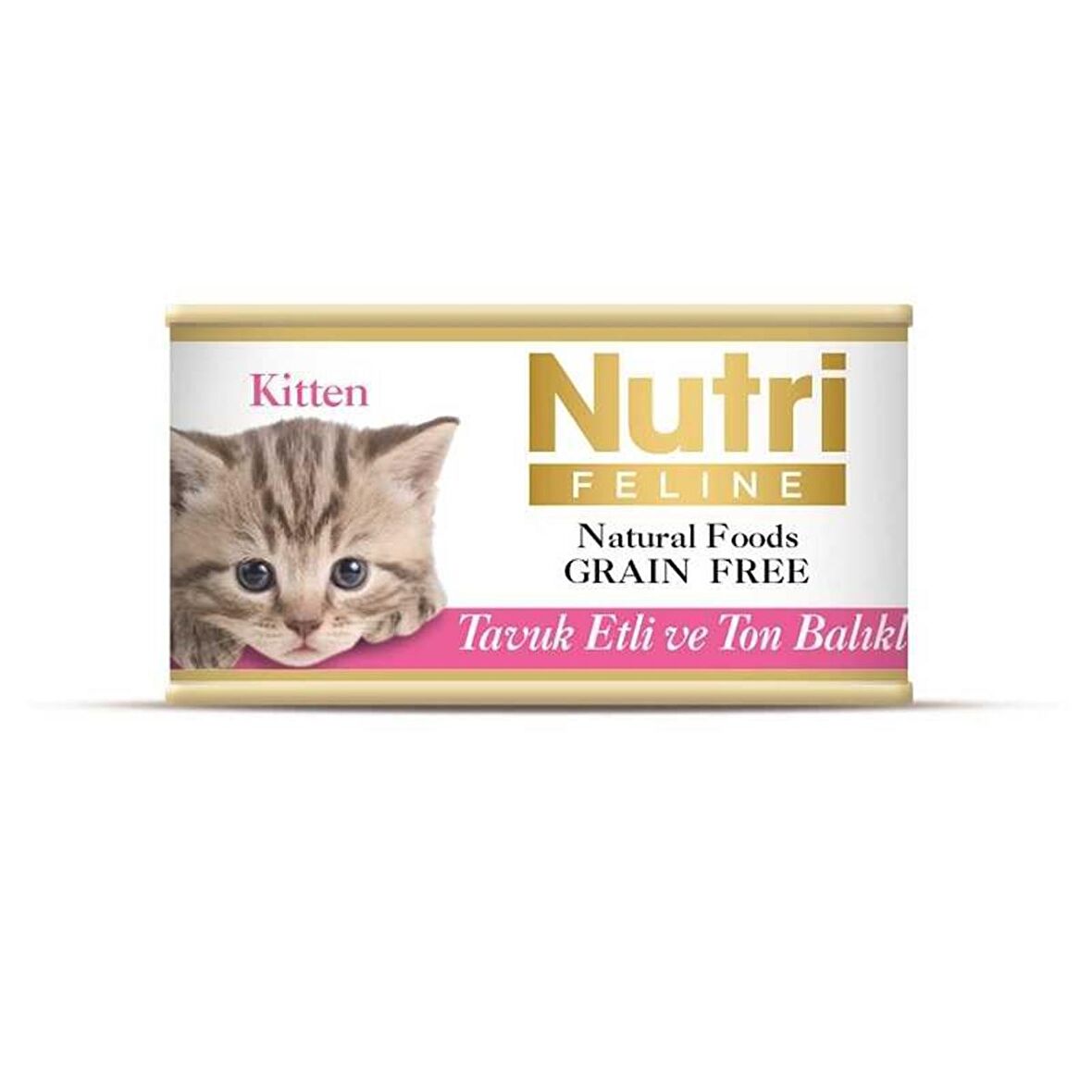 Nutri Feline Tahılsız Tavuklu Ton Balıklı Yavru Kedi Konservesi 85 Gr