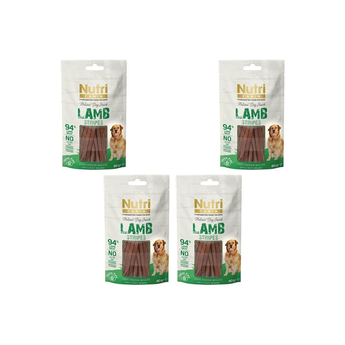 Lamb Stripes Snack Köpek Ödülü 80 gr x 4 Adet