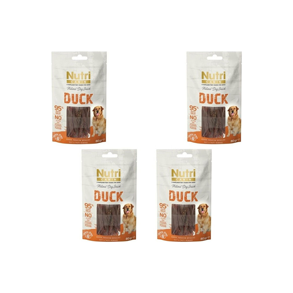 Nutri Canin Duck Snack Köpek Ödülü 80 gr x 4 Adet