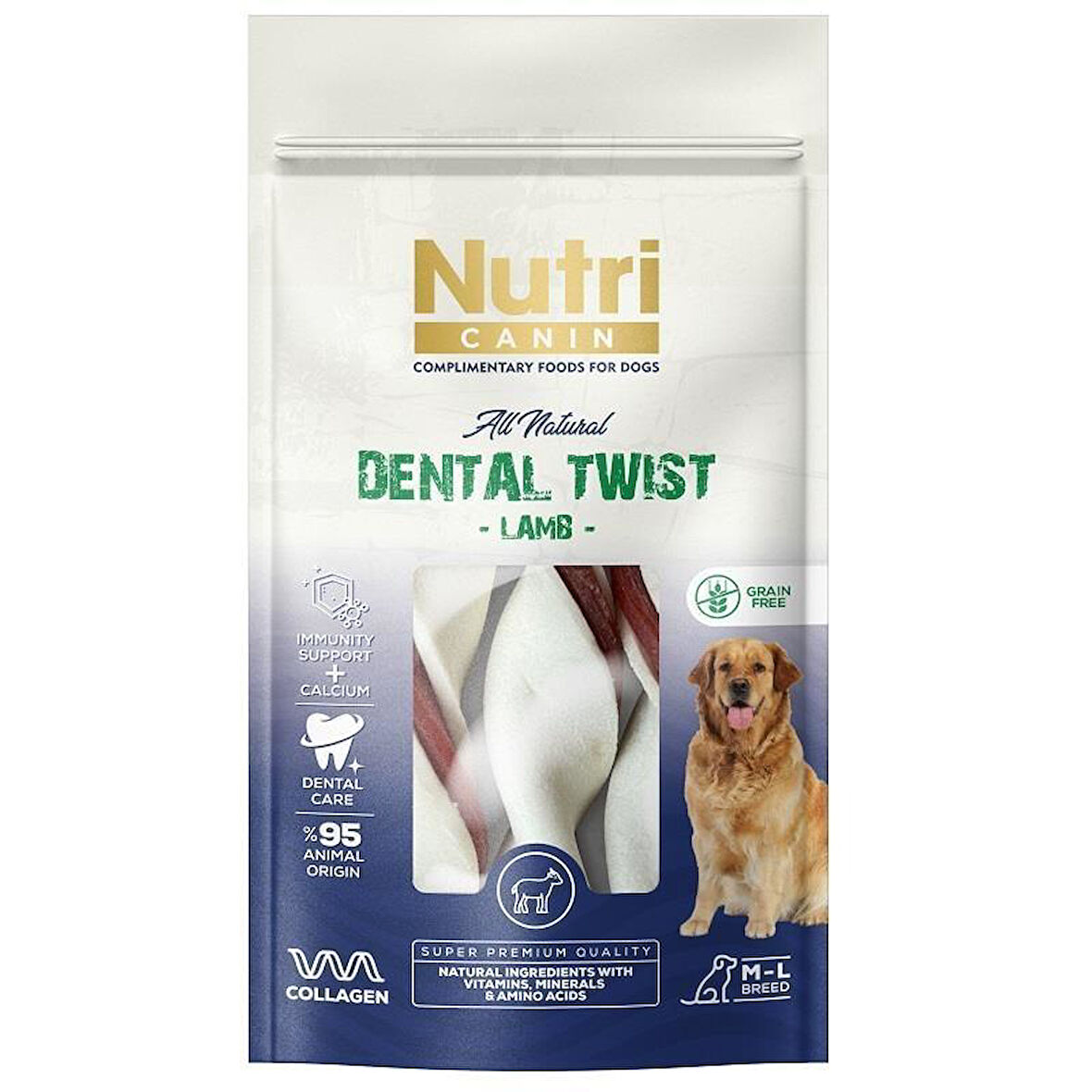 NUTRI CANIN KUZU ETLİ DENTAL KEMİK 120 GR