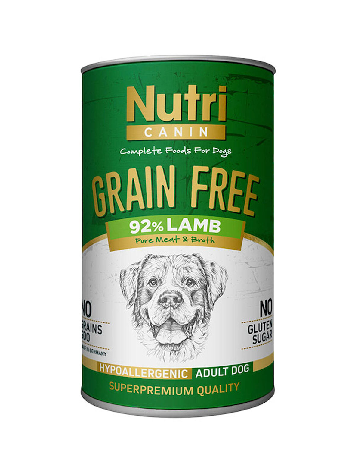 Nutri Canin %92 Kuzu Etli 400Gr Tahılsız Yaş Maması