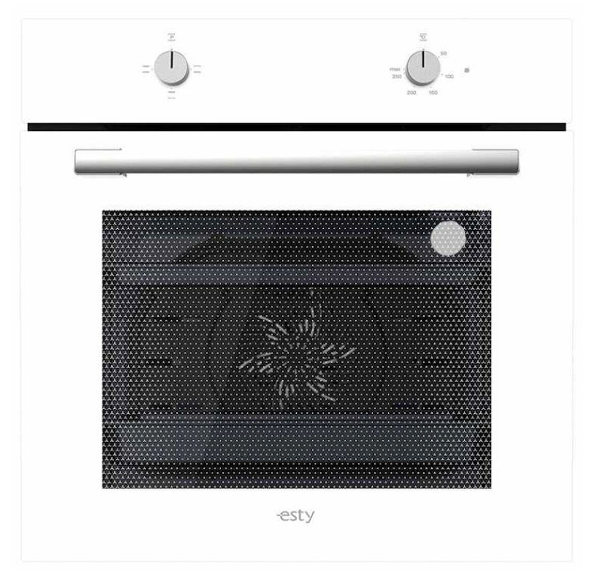 Esty AEF6601W02 Fırın E1 3 Fonksiyonlu Manuel Beyaz