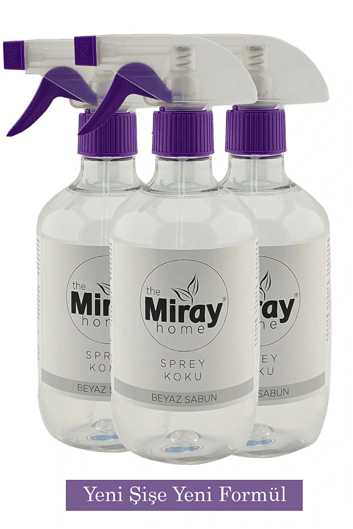  Beyaz Sabun Kokulu Oda Spreyi – Ev, Ofis ve Araba İçin Temiz ve Ferah Koku – 500 ML x 3 Adet