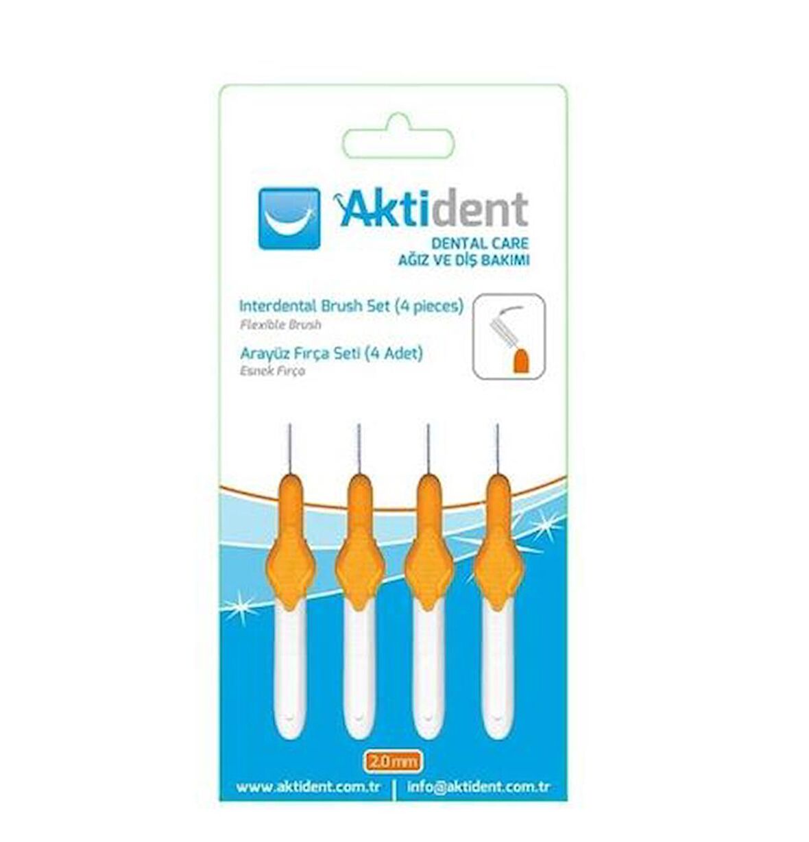 Aktident Arayüz Fırçası 0.45 MM 4 Adet