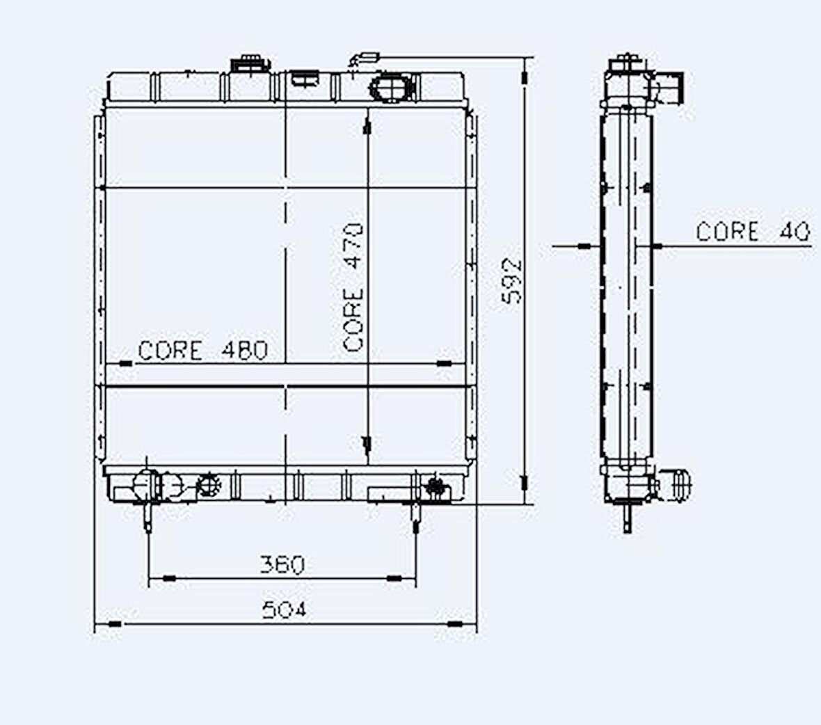 Psa Motor Radyator J9 (2 Sira) - Kale 0401012pa