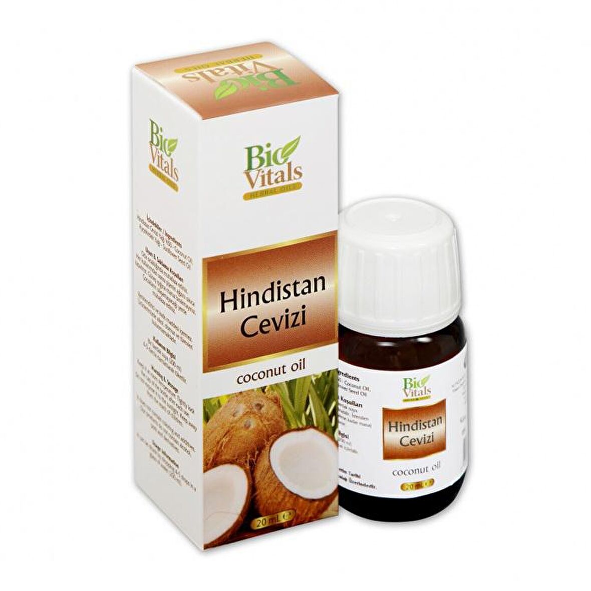 Bio Vitals Hindistan Cevizi Yağı 20 ml